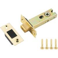 Smith & Locke Polished Brass Tubular Mortice Latch 76mm Case - 57mm Backset (246TE)