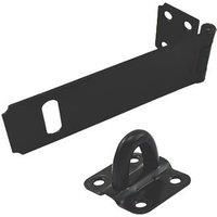 Smith & Locke Hasp & Staple Black 90mm (2479X)