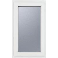 Crystal Left-Hand Opening Frosted Double-Glazed Casement White uPVC Window 610mm x 1040mm (247JP)