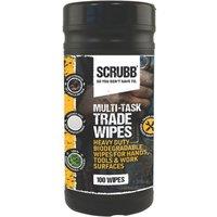 Scrubb Cleaning Wipes White 100 Pack (247VE)