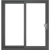 Crystal Right-Handed Anthracite Grey uPVC Sliding Patio Door Set 2090mm x 2090mm (248JP)