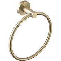 Bristan Round Towel Ring Brushed Brass (248KL)