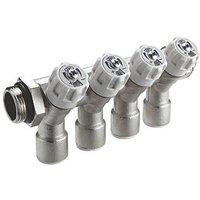 Reliance Valves 4-Port Potable Water Manifold 15mm x 3/4" (248TY)