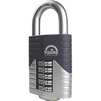 Squire Vulcan Weatherproof Combination High Security Padlock Blue/Chrome 60mm (2492T)