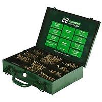 Timco C2 Strong-Fix PZ Double-Countersunk Multipurpose Premium Screw Trade Case 1798 Pieces (249KG)