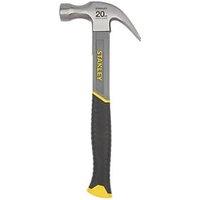 Stanley Fibreglass Claw Hammer 20oz (0.57kg) (2503X)