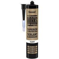 Geocel The Works Pro Sealant & Adhesive Clear 290ml (250JJ)