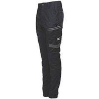 Hard Yakka Raptor Cuff Womens Work Trousers Black Size 14 30 L (250RX)