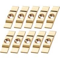 Essentials Turn Button Catches Polished Brass 38mm x 9mm 10 Pack (250TA)