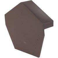 Glidevale Protect Brown Universal Dry Verge Angled Ridge Caps 2 Pack (2513J)