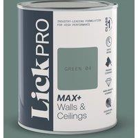 LickPro Max+ 1Ltr Green 04 Matt Emulsion Paint (251TM)