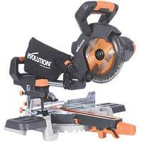 Evolution R185SMS-Li 185mm 18V Li-Ion EXT Cordless Single-Bevel Sliding Mitre Saw - Bare (251VV)