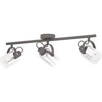 Eglo Berregas Bar 3-Light Ceiling Spotlight Black/Chrome (252PL)