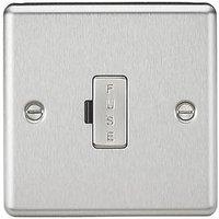 Knightsbridge 13A Unswitched Fused Spur Brushed Chrome (252TY)