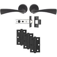 Carlisle Brass Sintra Door Handle Pair Matt Black (253JA)