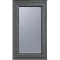 Crystal Left-Hand Opening Obscure Triple-Glazed Casement Anthracite on White uPVC Window 610mm x 1115mm (253JM)