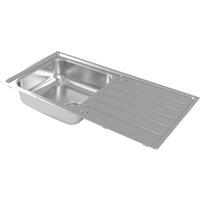 Carysil SD100L 1 Bowl Stainless Steel Inset Kitchen Sink 1000mm x 500mm (253RE)