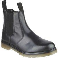 Amblers Colchester Size 9 Black Non Safety Dealer Boots (253XN)