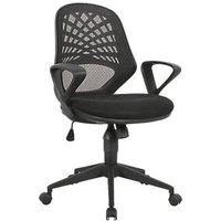 Nautilus Designs Lattice Medium Back Task/Operator Chair Black (254PK)