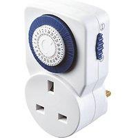 Masterplug TMS24 Mechanical Plug-In & Plug-Through Timer (25518)