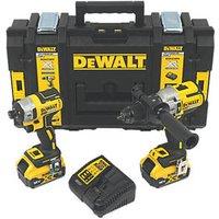 DeWalt DCK276P2-GB 18V 2 x 5Ah Li-Ion XR Brushless Cordless Twin Kit (255FU)