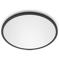 Philips SuperSlim LED Ceiling Light IP20 Black 18W 1500lm (255JC)