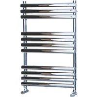 Towelrads 800mm x 500mm 873BTU Chrome Flat Designer Towel Radiator (255RY)