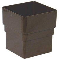 FloPlast Square Downpipe Socket Brown 65mm (25610)