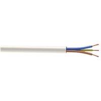 Time 3093Y White 3-Core 1.5mm Flexible Cable 25m Drum (257JY)