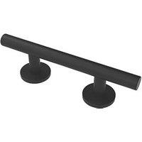 Nymas Straight Household Luxury Grab Rail Matt Black 355mm (258JM)