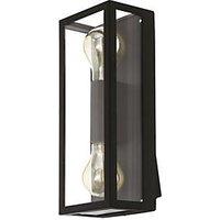 Eglo Alamonte 1 Outdoor 60W Twin Wall Light Black (258PL)