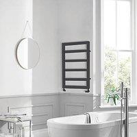 Towelrads 900mm x 530mm 1144BTU Black Flat Designer Towel Radiator (258RY)