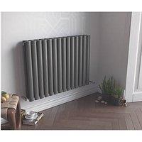 Ximax Fortuna Duplex 600mm x 1180mm 4573BTU Anthracite Horizontal Designer Radiator (2591H)