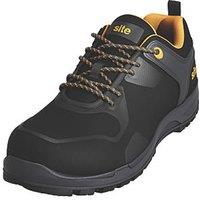 Site Haydar Size 4 Womens Black Steel Toe Cap Safety Trainers (259FM)