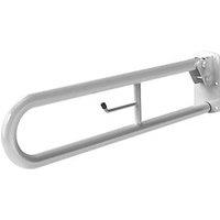 Nymas NymaPRO Doc M Trombone Lift & Lock Hinged Grab Rail White 800mm x 200mm x 35mm (2605X)