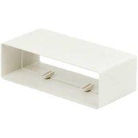 Manrose Rectangular Flat Channel Connector White 204mm (26088)