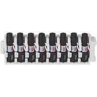 Bosch 1/4" 25mm Hex Shank TX30 Impact Control Screwdriver Bits 8 Piece Set (260FW)