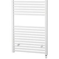 Towelrads 691mm x 450mm 512BTU White Flat Electric Towel Radiator (260RY)