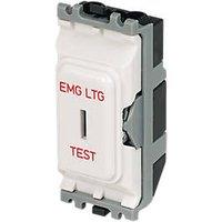 MK Grid Plus 20A Grid SP Control Switch White with Colour-Matched Inserts (26165)
