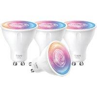 TP-Link Tapo GU10 RGB & White LED Smart Light Bulb 3.7W 350lm 4 Pack (261RN)