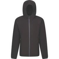 Regatta Navigate Hooded Zip Fleece Black/Seal Grey 2X Large 47" Chest (261VF)