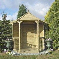 Shire Foxglove 7' x 6' (Nominal) Hexagonal Timber Arbour (2620X)