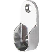 Essentials Oval Rail End Sockets Polished Stainless Steel 30mm 2 Pack (264TE)