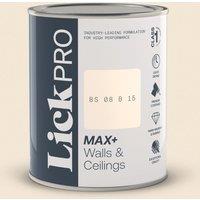 LickPro Max+ 1Ltr White BS 08 B 15 Matt Emulsion Paint (264TM)