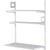 RB UK 3-Tier Metal Home Office Shelving Unit 810mm x 410mm x 1000mm (264VJ)