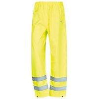 Site Huske Hi-Vis Over Trousers Elasticated Waist Yellow Large 27" W 30" L (264XR)