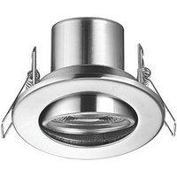 LAP Cosmoseco Tilt Fire Rated LED Contractor Downlights Satin Nickel 5.8W 450lm 10 Pack (265PP)