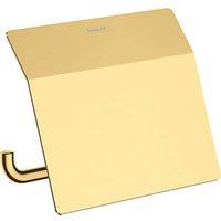 Hansgrohe AddStoris Toilet Roll Holder with Cover Polished Gold Optic (265VH)