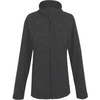Regatta Mayse Womens Full Zip Fleece Black Marl Size 12 (265VM)
