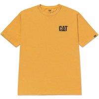 CAT Trademark Short Sleeve Tee Shirt Yellow Medium 38" Chest (265XT)